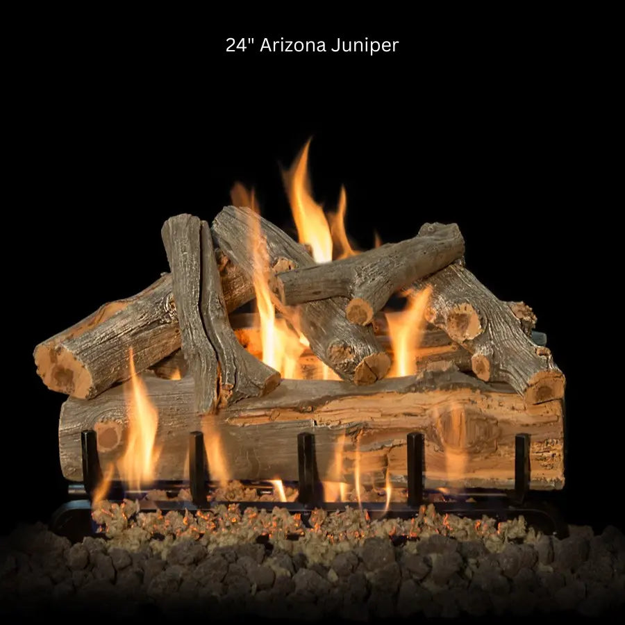 Grand Canyon See-Through Arizona Juniper Vented Gas Log Set