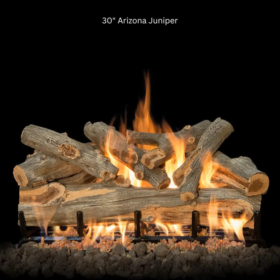 Grand Canyon See-Through Arizona Juniper Vented Gas Log Set