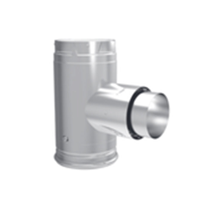 Duravent Pellevent Pro 3" Adapter Tee with Clean-Out Tee Cap