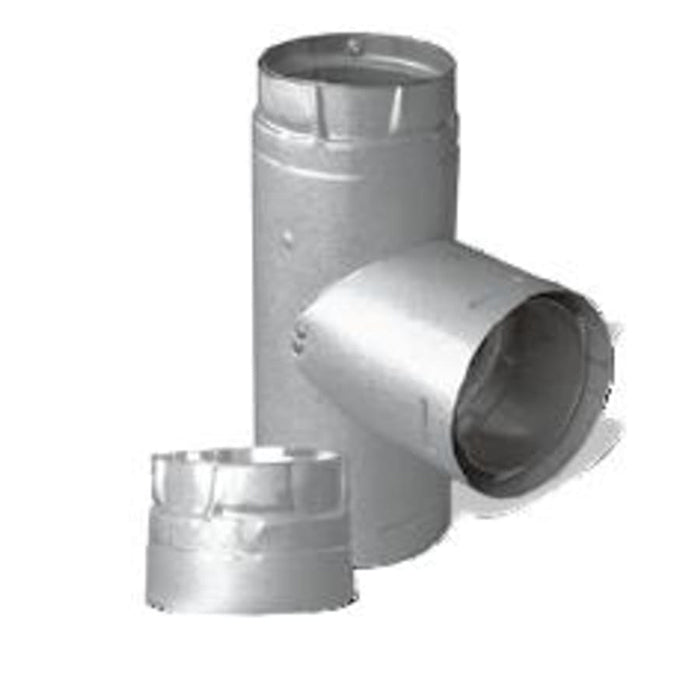 Duravent Pellevent Pro 3" Black Single Tee with Clean-Out Tee Cap