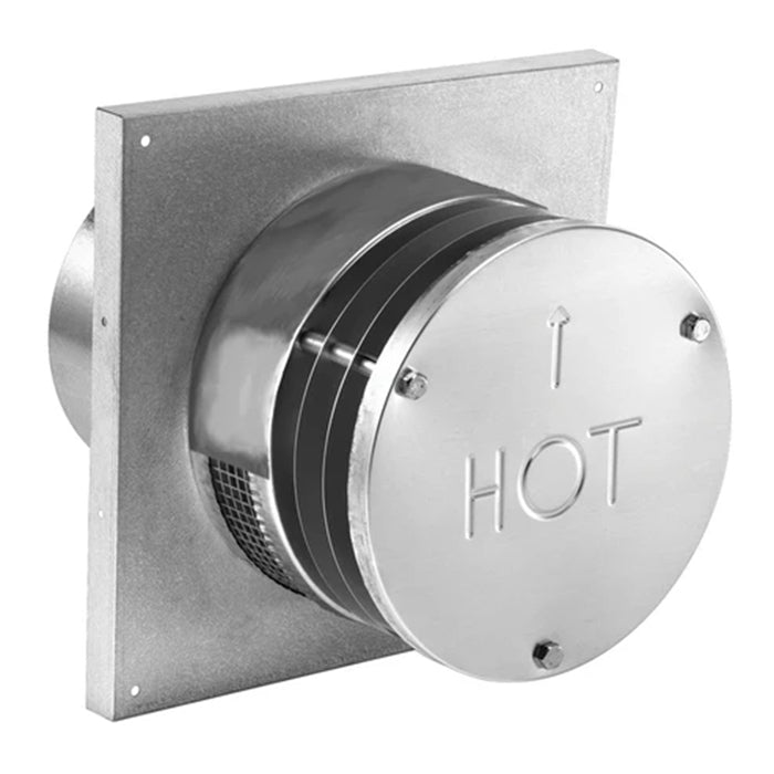 Duravent DirectVent Pro 4" x 6-5/8" Round Horizontal Termination Cap