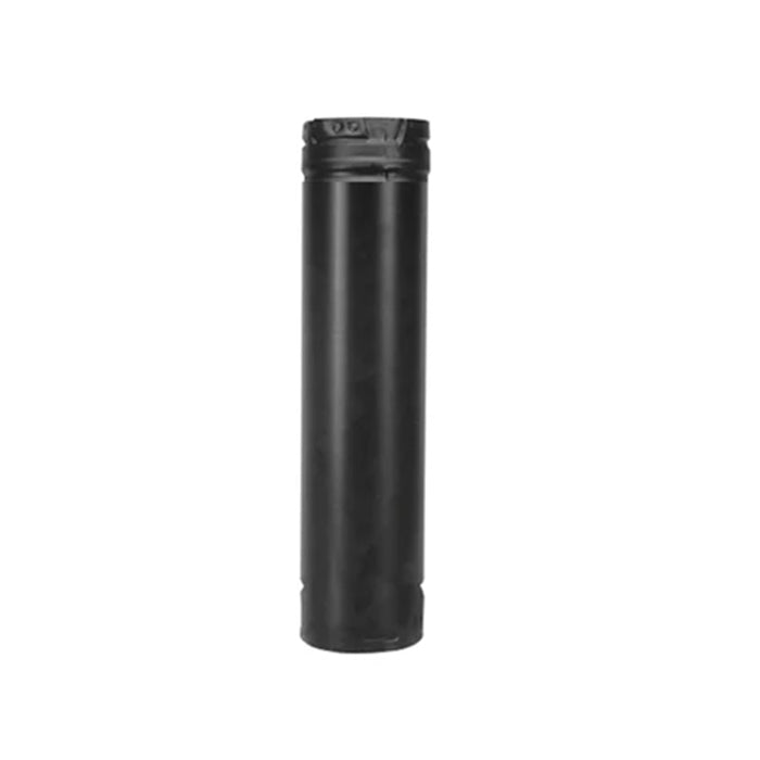Duravent Pellevent Pro 4" x 12" Black Straight Length Pipe