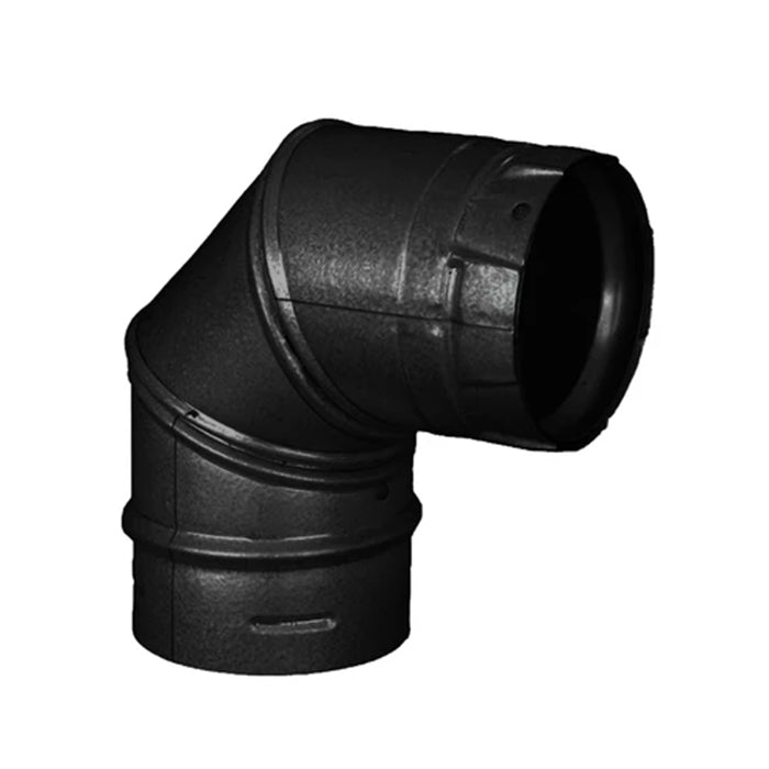 Duravent Pellevent Pro 4" Black 90º Elbow