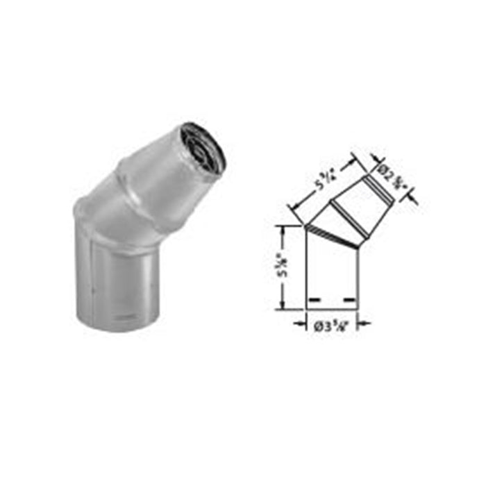 Duravent Pellevent Pro 4" Horizontal Cap with Tapered End