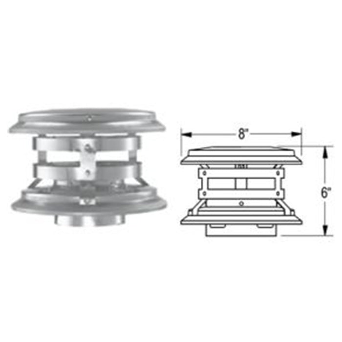 Duravent Pellevent Pro 4" Vertical Cap