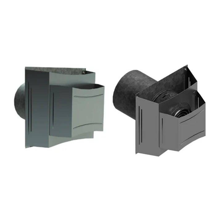 Duravent DirectVent Pro 5" x 8" Square Horizontal H2 Termination Cap