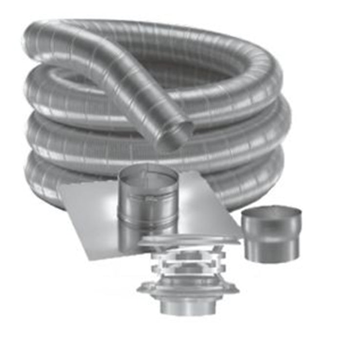 Duravent DuraFlex 6" x 25' 304 Stainless Steel Kit