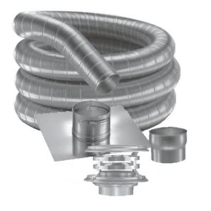 Duravent DuraFlex 6" x 35' 304 Stainless Steel Kit