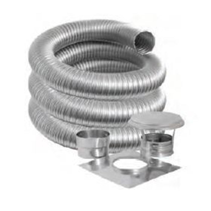 Duravent DuraFlex Pro 6" x 35' Flex DuraFlex Pro Stainless Steel Kit