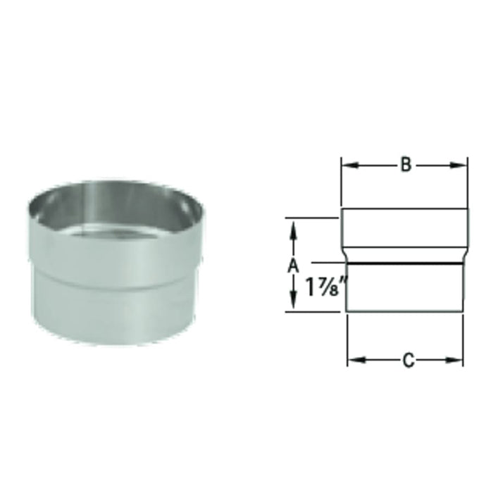 Duravent DuraFlex 6" DuraFlex Stainless Steel Connector