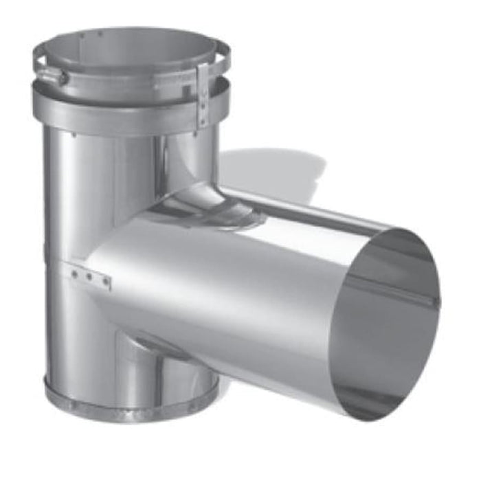 Duravent DuraFlex 6" DuraFlex Stainless Steel Tee with Cap