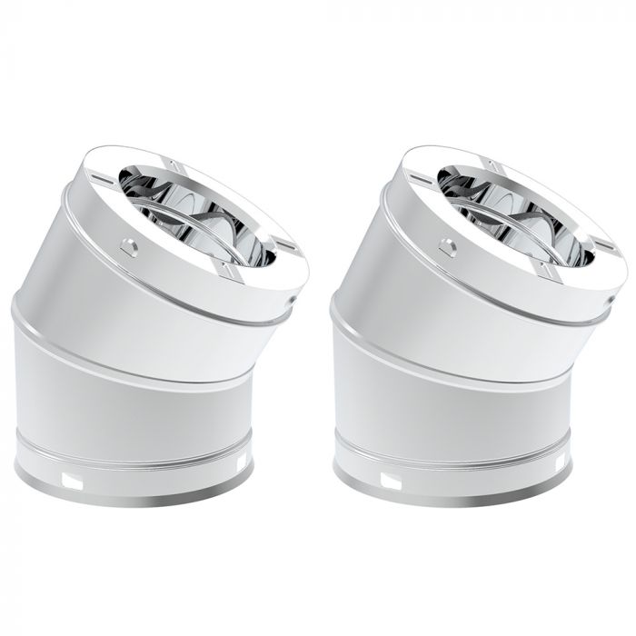 Superior 6-Inch Snap-Pak 30" SS Elbow (2pk)