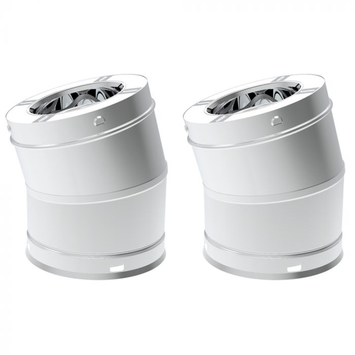 Superior 6-Inch Snap-Pak 15" SS Elbow (2pk)