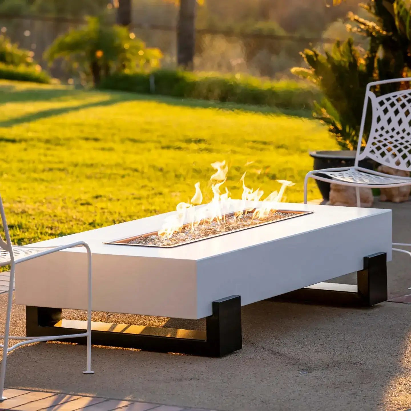 Outdoor Plus Baja Fire Pit - Black & White Collection