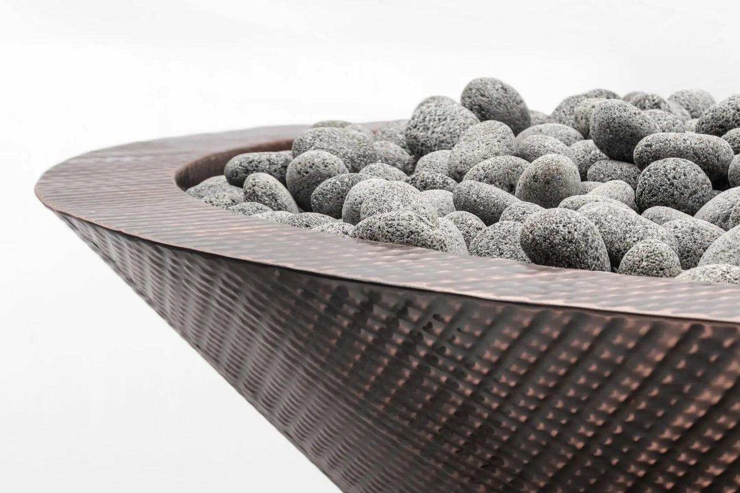 Outdoor Plus Cazo Narrow Ledge Fire Pit - Hammered Copper - 48"