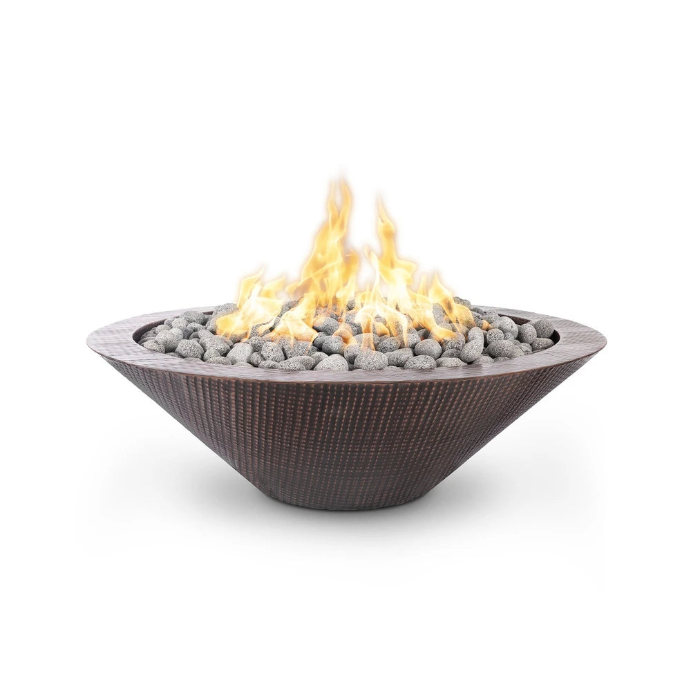 Outdoor Plus Cazo Narrow Ledge Fire Pit - Hammered Copper - 48"