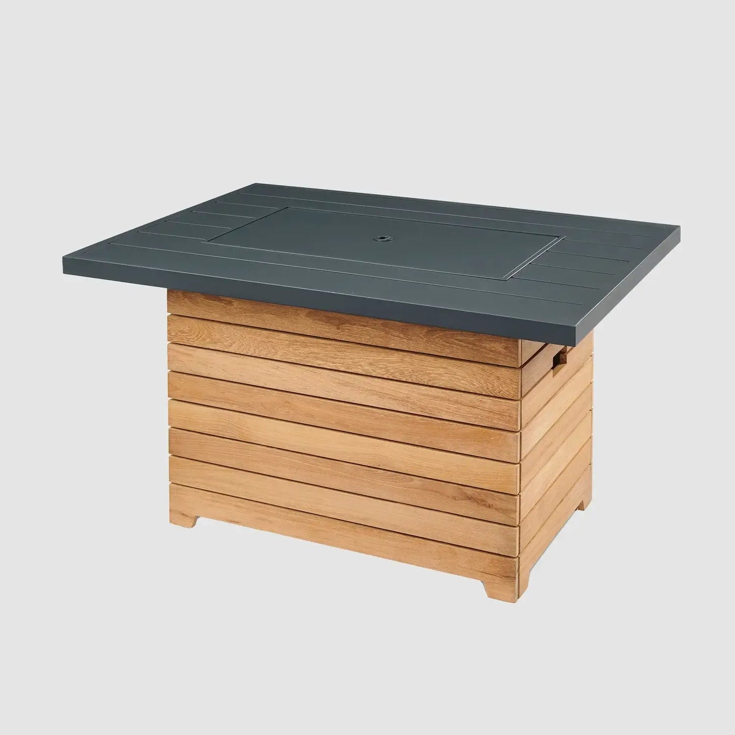 Outdoor GreatRoom Darien Rectangular Fire Pit Table - Aluminum