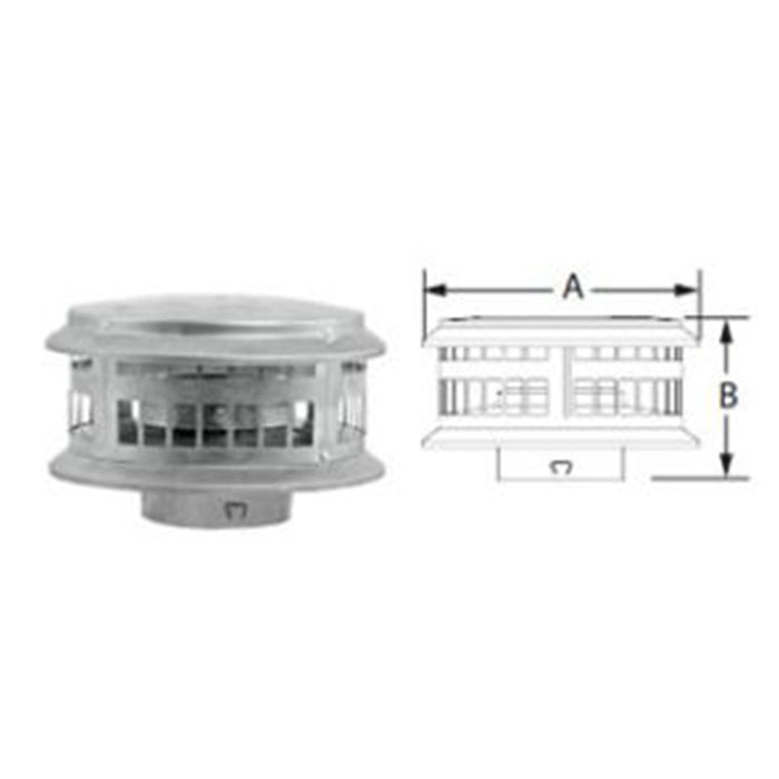 Duravent B-Vent 6" DuraCap