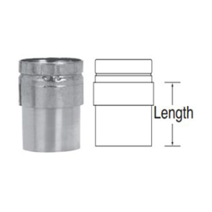 Duravent B-Vent 5" Draft Hood Connector