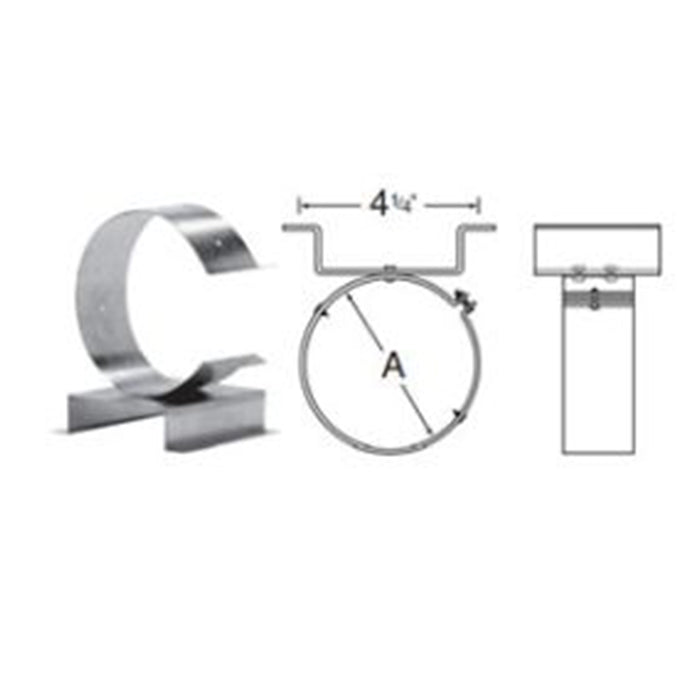 Duravent B-Vent 6" Wall Strap