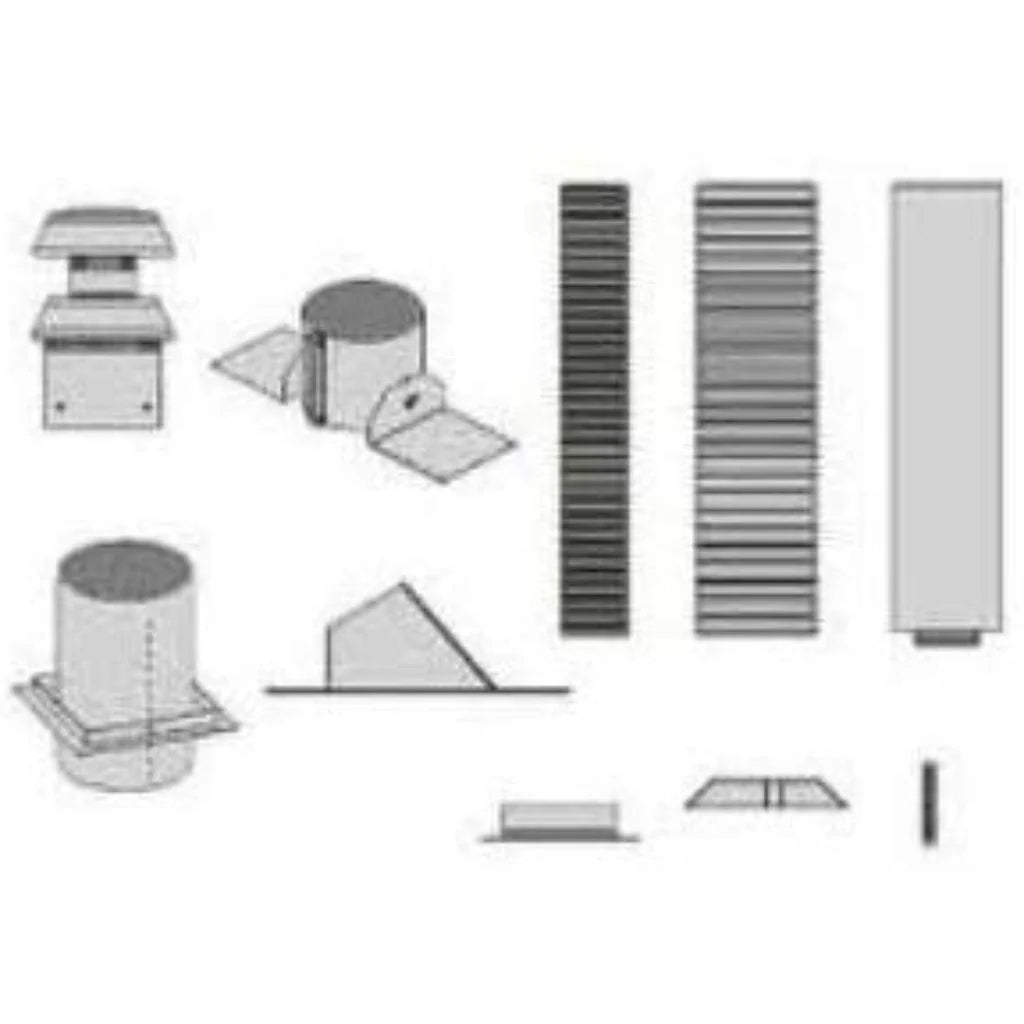 Empire 4 x 6 5/8 Horizontal Vent Kit - DVVK4FRE
