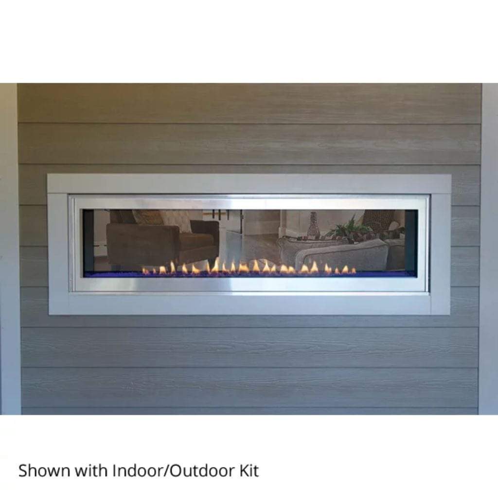 Empire Boulevard See-Through Vent-Free Fireplace - 60" - Multi-Function Remote