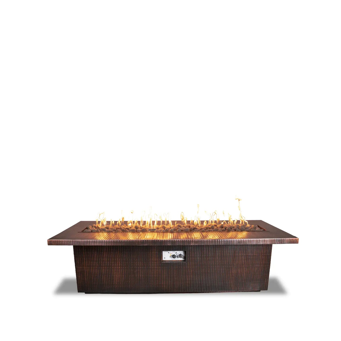 Outdoor Plus Fremont Fire Pit - Corten Steel - Hammered Copper - Stainless Steel