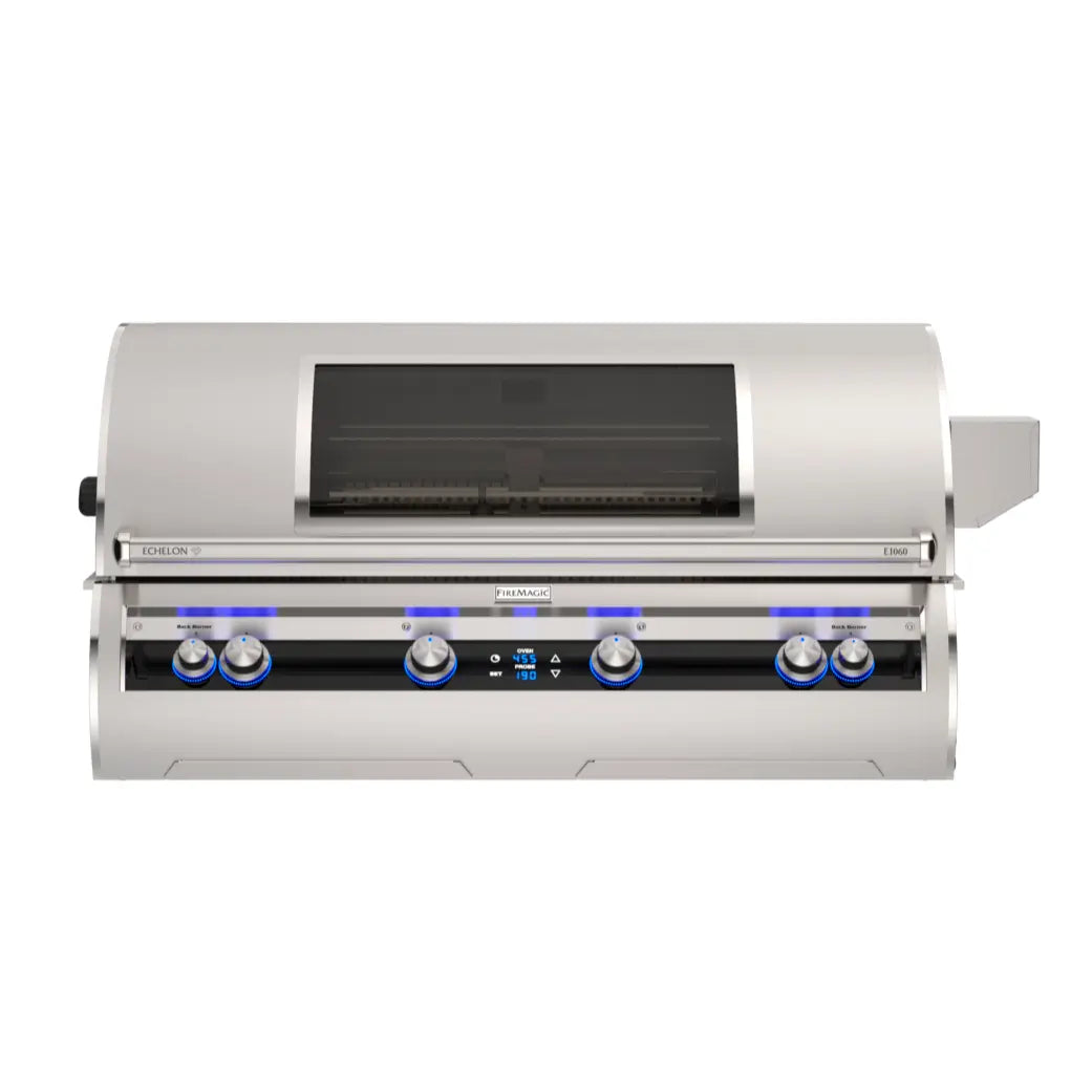 Fire Magic E1060i Echelon Built-in Gas Grill w/ Digital Thermometer, Black Glass Control Panel and Touchscreen, 48" x 22" Cooking Area (1,056 sq. in.)