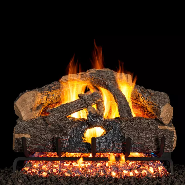 Peterson Real Fyre Charred Evergreen Oak Vented Gas Log Set