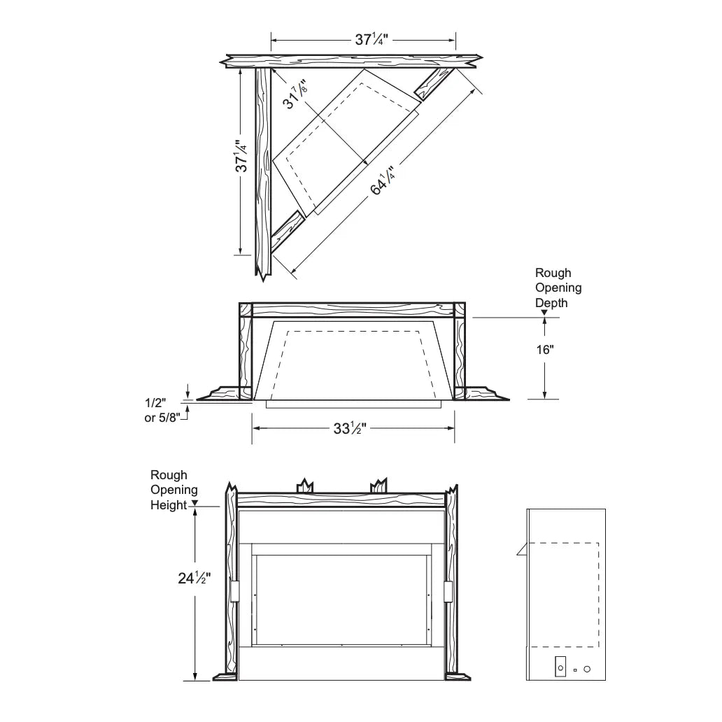 Monessen Solstice Vent-Free Gas Insert - Includes Blower