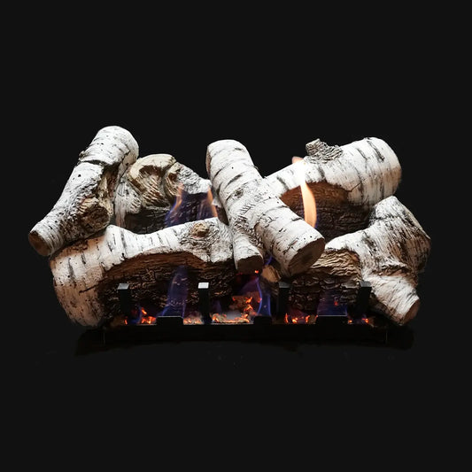 Empire Birch Burncrete Ventless Gas Log Set