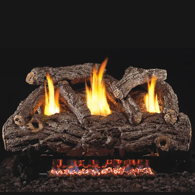 Peterson Real Fyre Golden Oak Designer See-Thru Ventless Gas Log Set