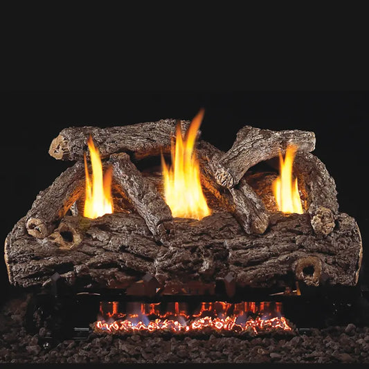 Peterson Real Fyre Golden Oak Designer See-Thru Ventless Gas Log Set
