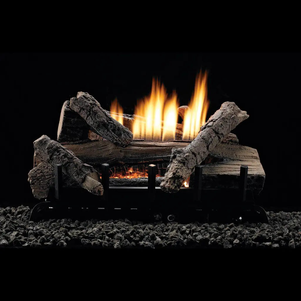 Empire Whisky River Refractory Ventless Gas Log Set - Millivolt Ignition