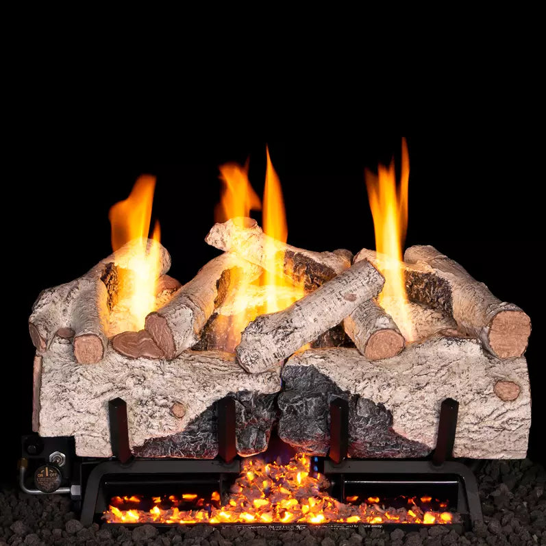 Peterson Real Fyre Charred Alpine Birch Ventless Gas Log Set