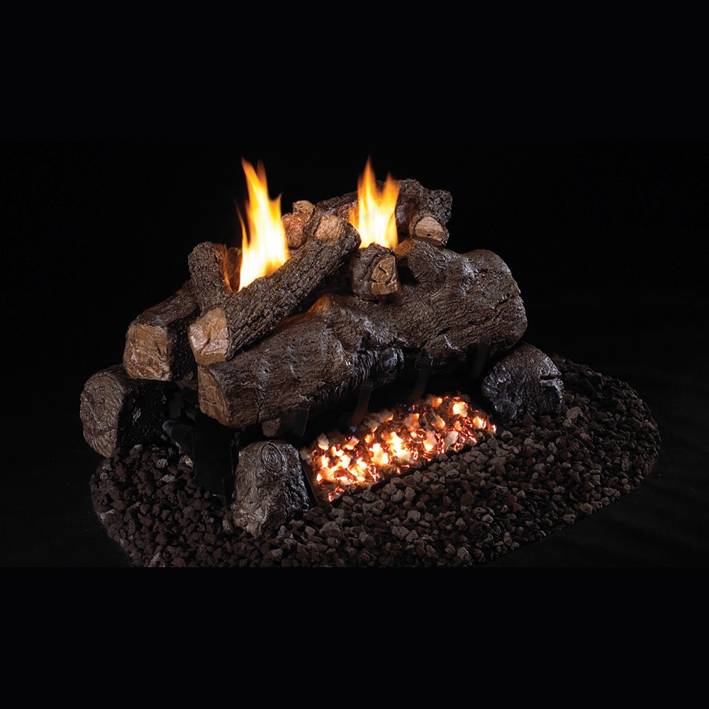 Peterson Real Fyre Evening Fyre See-Thru Ventless Gas Log Set