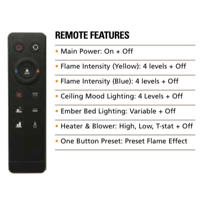 Superior ERL3100 Electric Fireplace - 100"