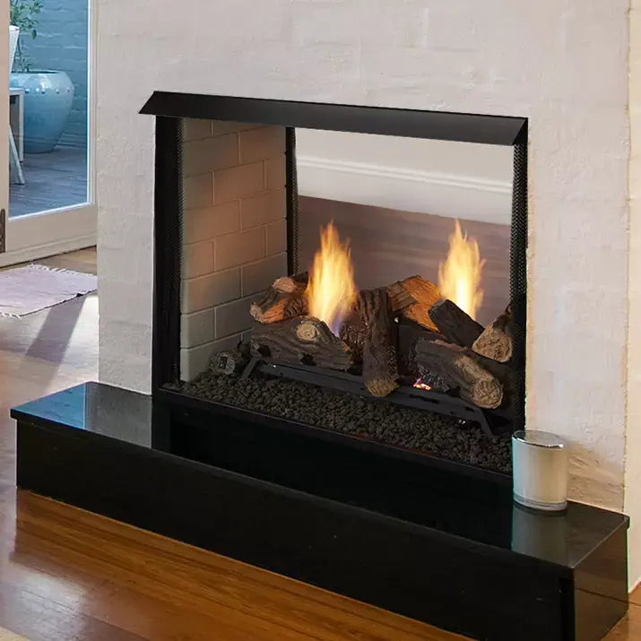 Monessen LoRider See-Through Vent-Free Clean Face Firebox - 36"