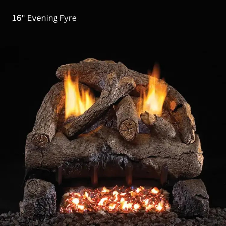 Peterson Real Fyre Evening Fyre See-Thru Ventless Gas Log Set