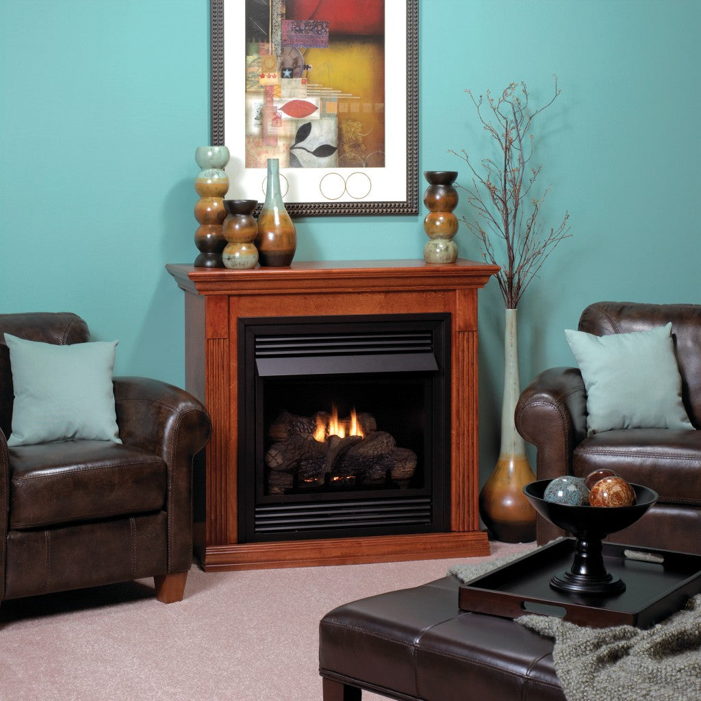 Empire 26" Deluxe Vail Vent-Free Fireplace Mantel Combination
