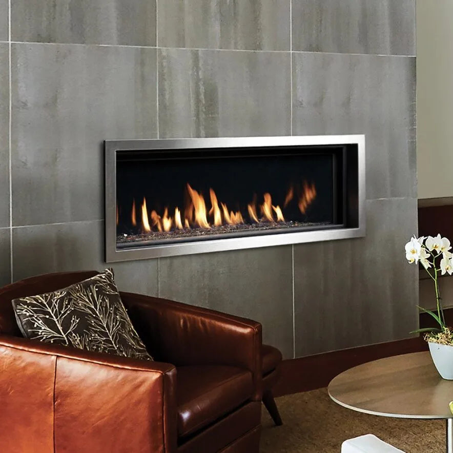 Kingsman ZCVRB60 Zero Clearance Linear Direct Vent Gas Fireplace - 60"