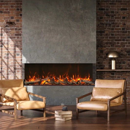 Amantii Tru View XL XT Smart Electric Fireplace - 72" Indoor/Outdoor 3-Sided