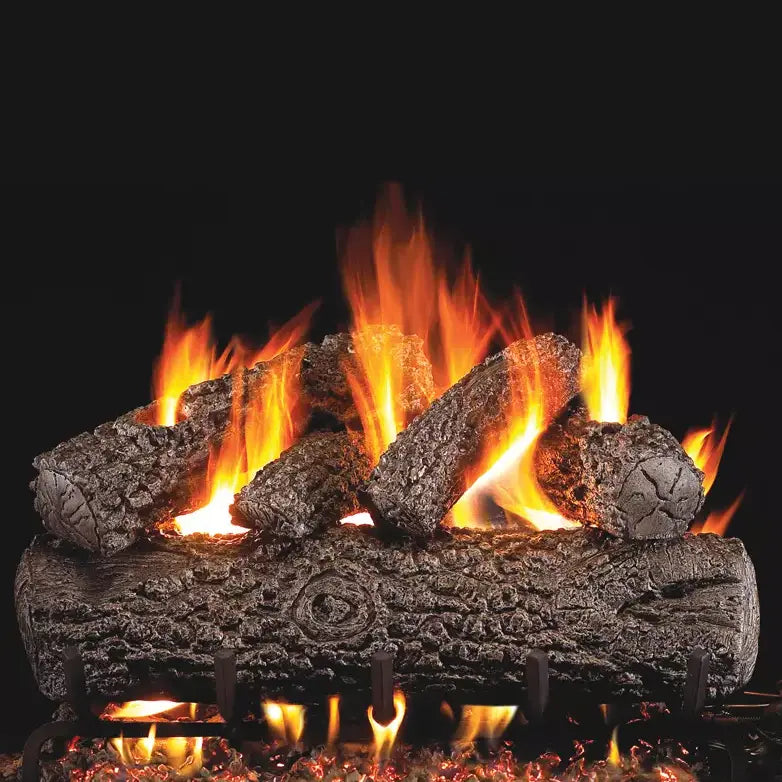Peterson Real Fyre Post Oak Vented Gas Log Set