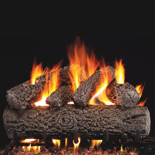 Peterson Real Fyre Post Oak Vented Gas Log Set
