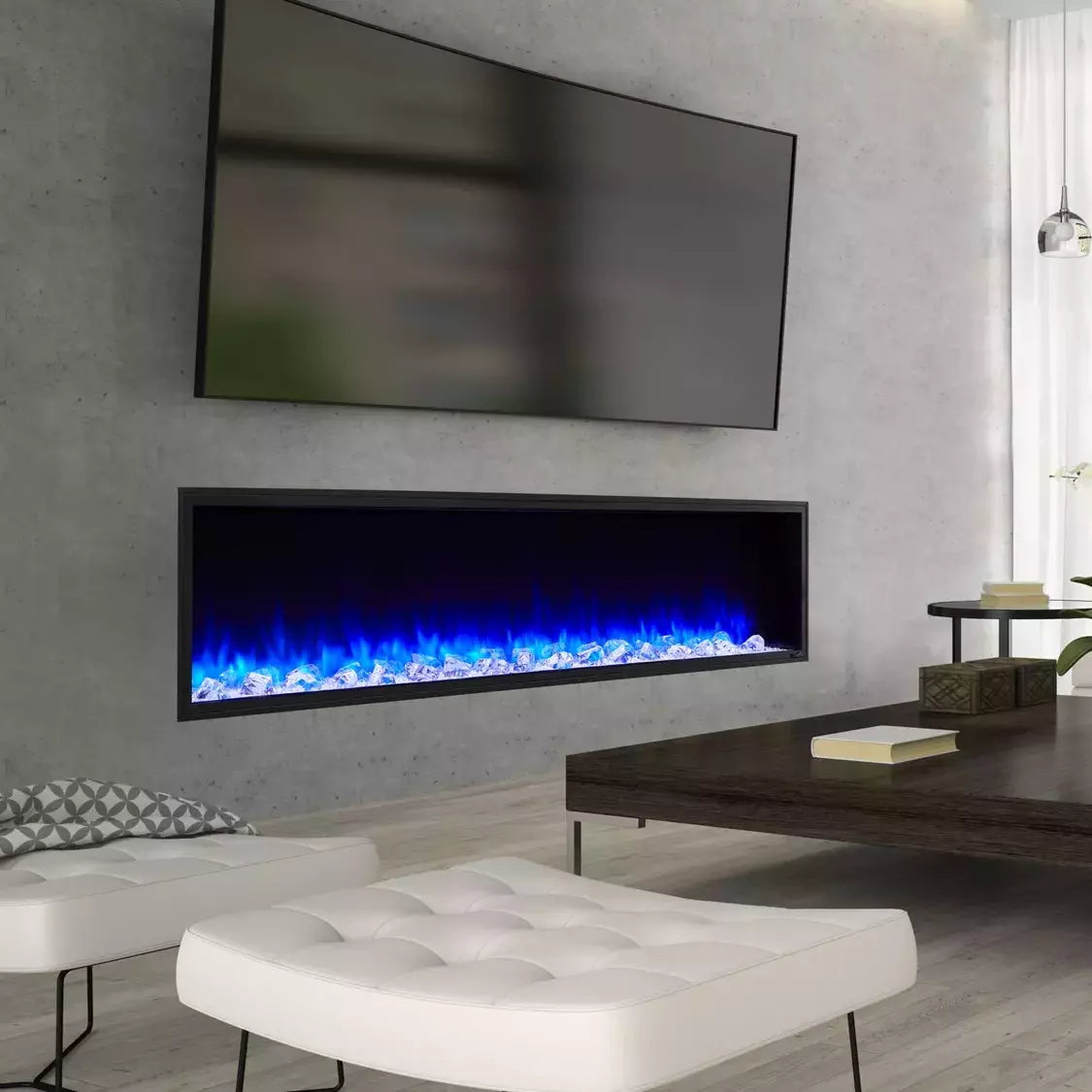 SimpliFire Scion Clean Face Linear Electric Fireplace - 78"