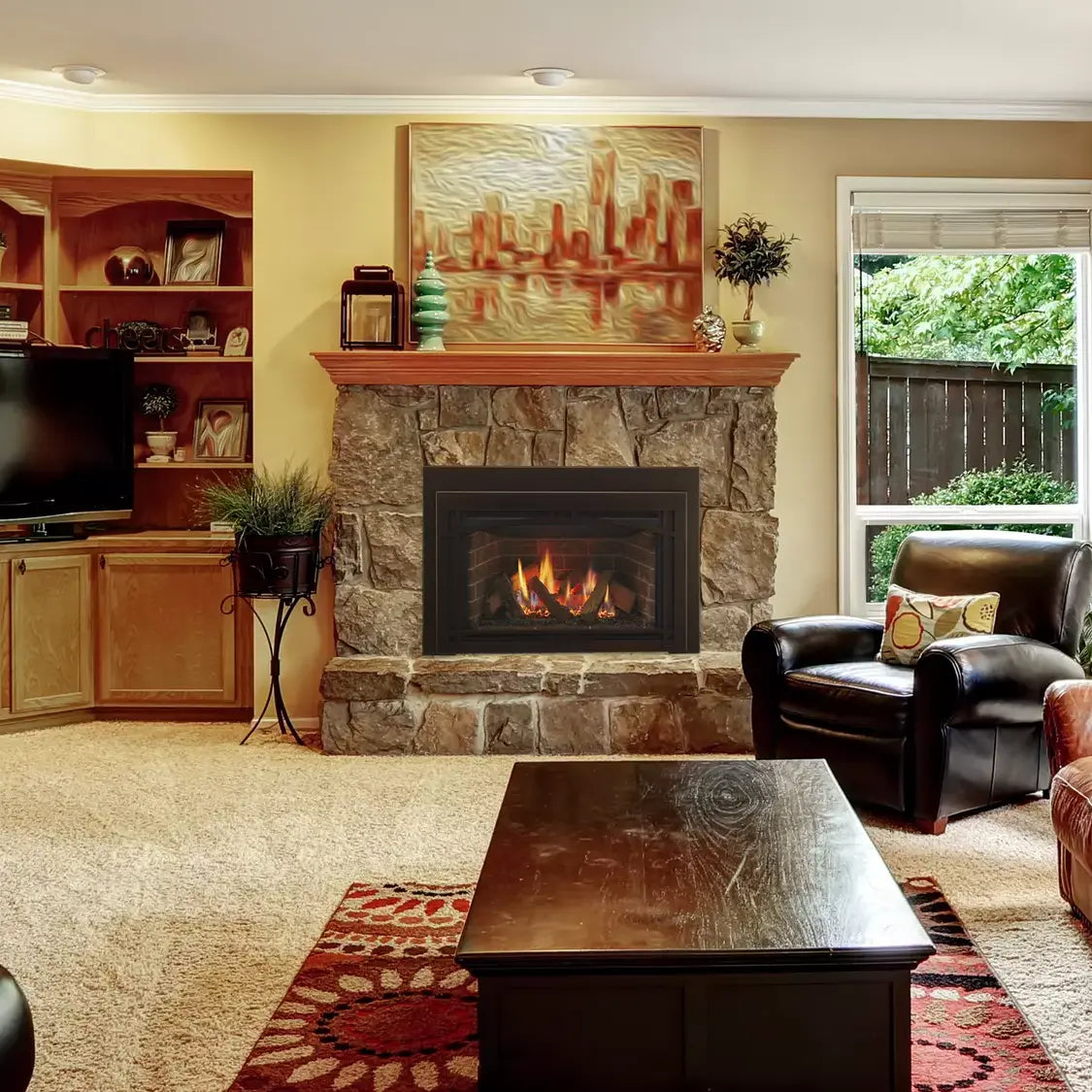 Majestic Ruby Small Direct Vent Gas Fireplace Insert - 25"