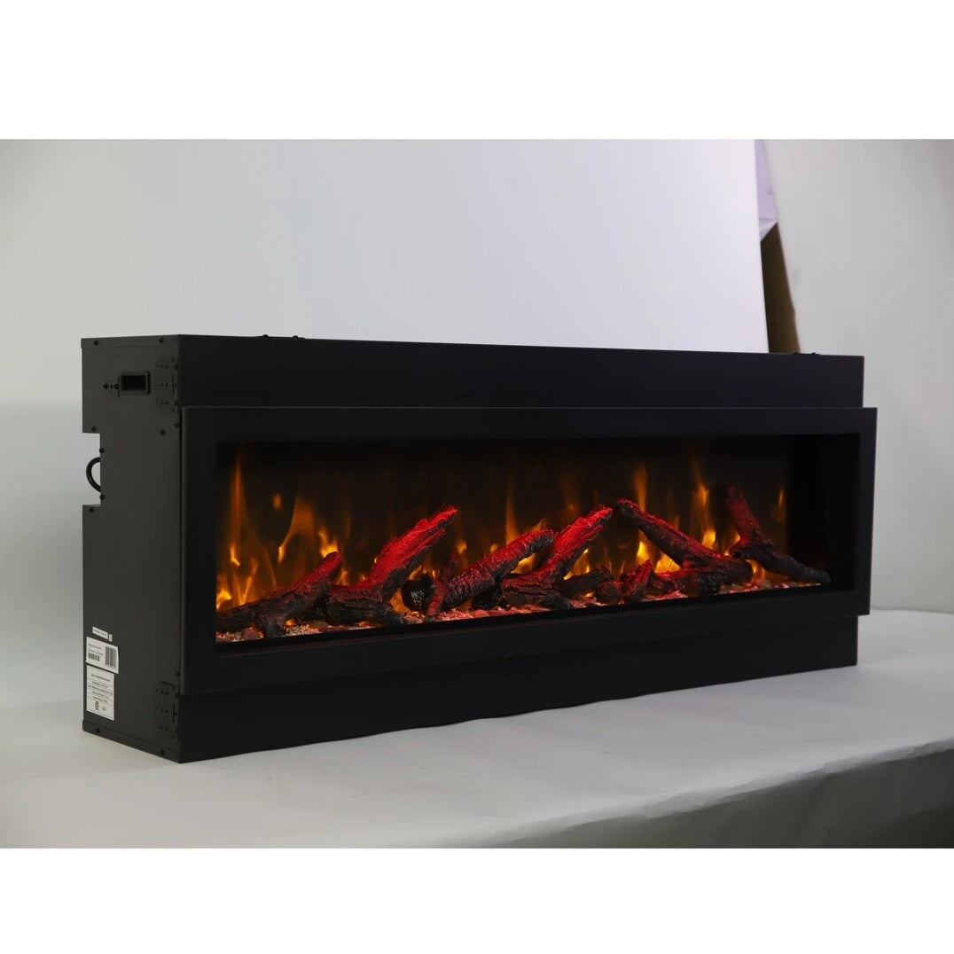 Amantii Panorama BI Deep Smart Electric Fireplace - 60" Indoor/Outdoor, WiFi Enabled