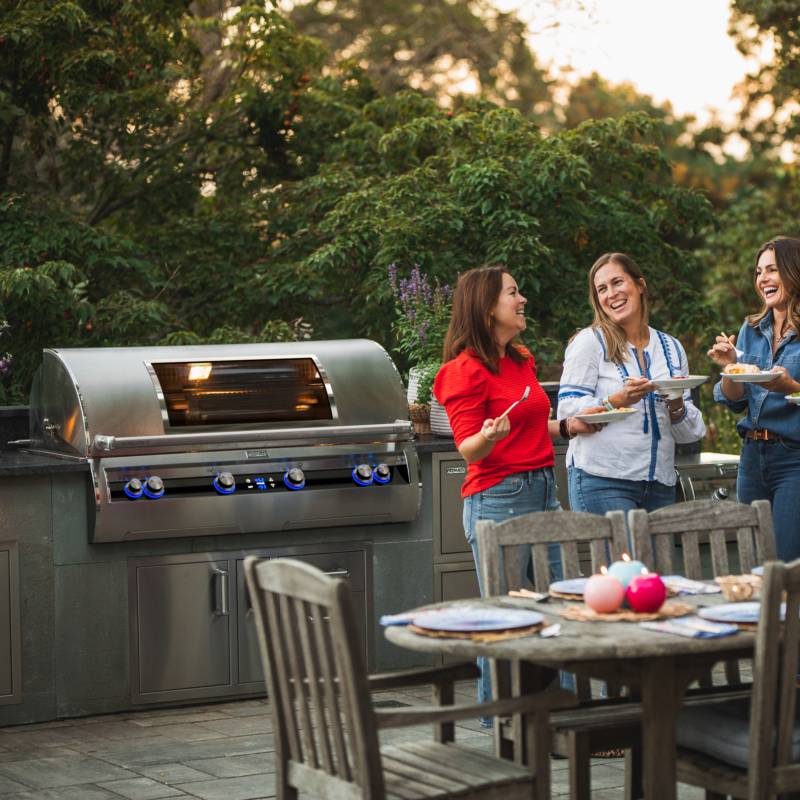 Fire Magic E1060i Echelon Built-in Gas Grill w/ Digital Thermometer, Black Glass Control Panel and Touchscreen, 48" x 22" Cooking Area (1,056 sq. in.)