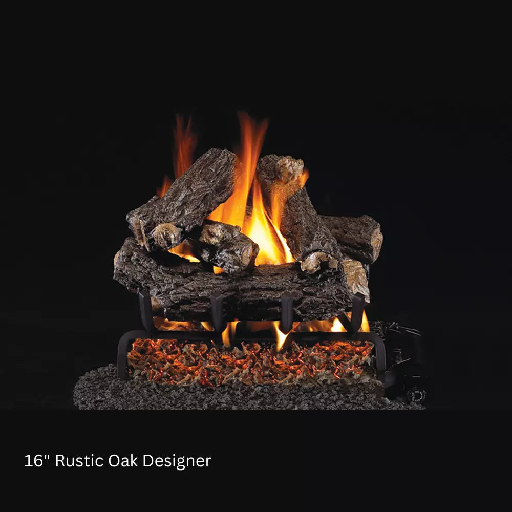 Peterson Real Fyre Rustic Oak Designer Vented Gas Log Set