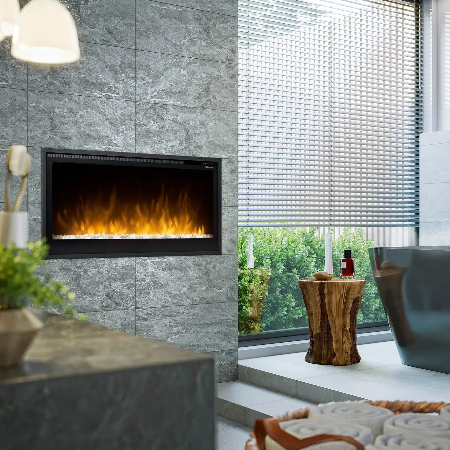 Dimplex 36" Slim Built-in Linear Electric Fireplace - Includes Remote